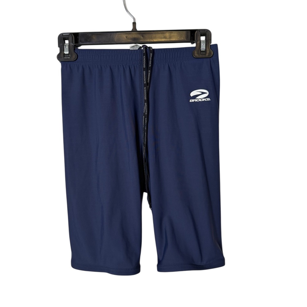 Brooks Men Compression Running Shorts Size S Blue Layering Training‎ Activewear